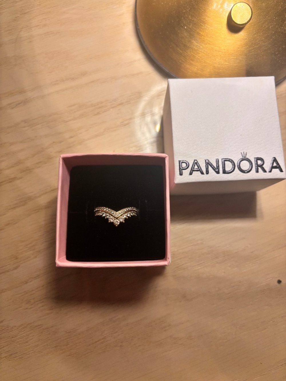 Pandora Tiara Ring Gold Plated